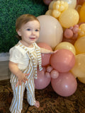Zella Stripe Overall